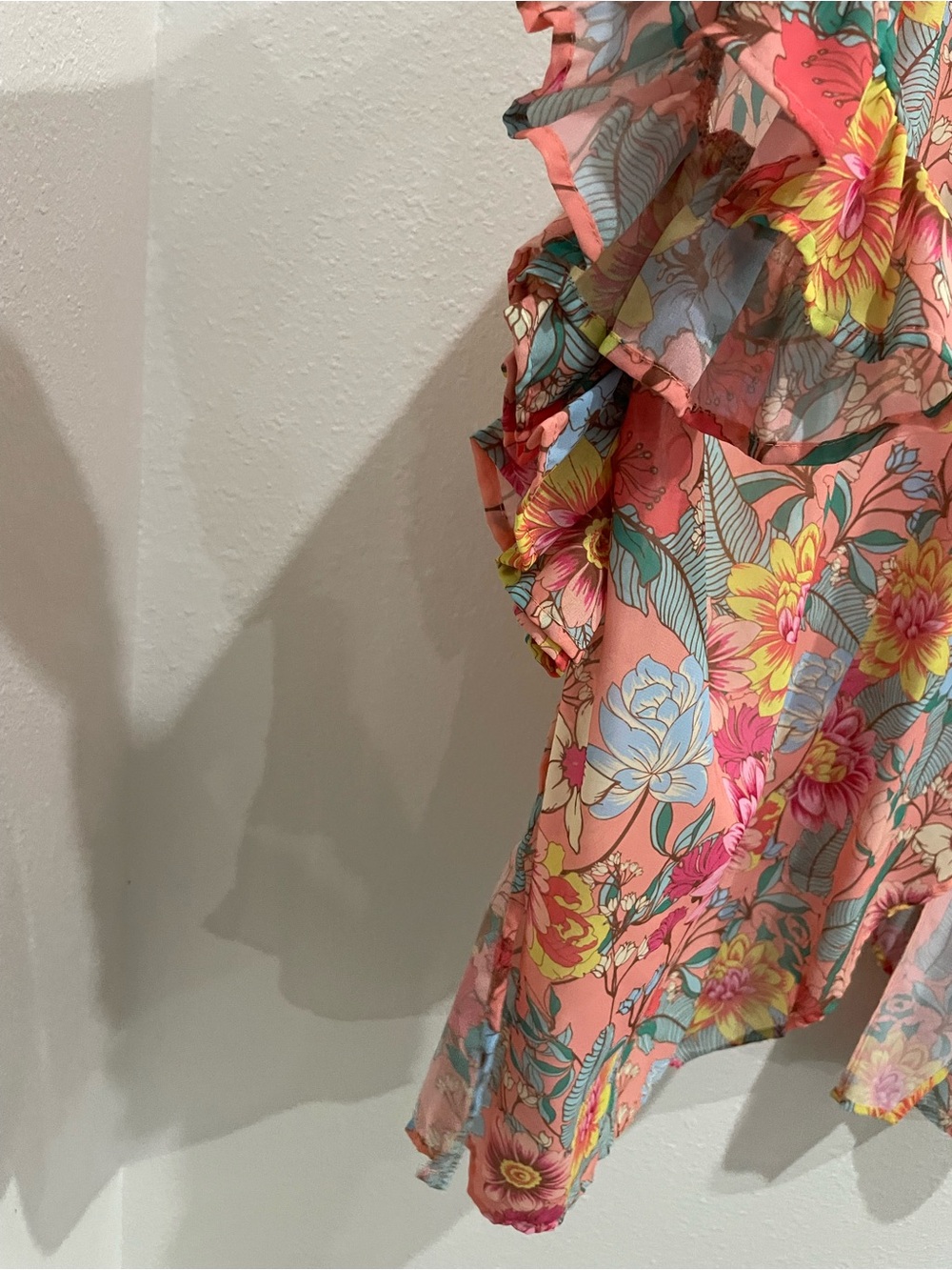 Umgee Floral Kimono Style Cardigan Boho Colorful Lightweight - Picture 3 of 7
